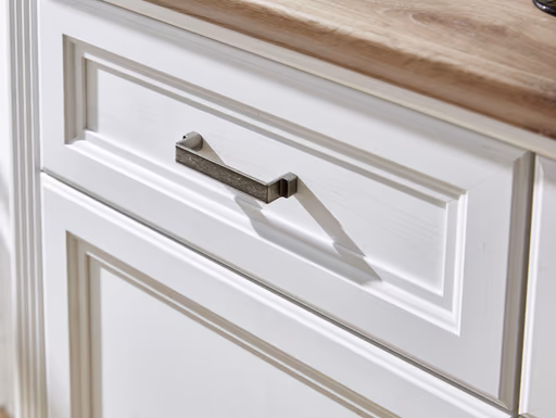 Sideboard - Weiß, Eiche Dekor