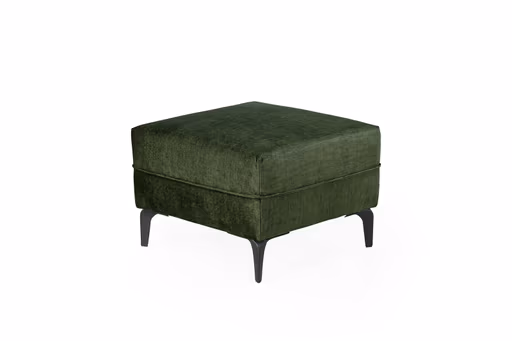 Hocker - Stoff Dunkelgrün