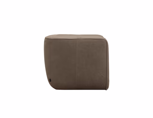 Sessel Stormy - drehbar, Leder, Taupe