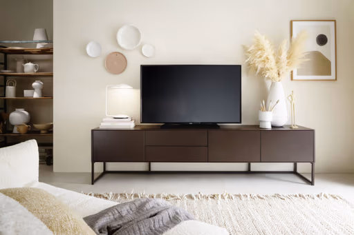 Lowboard Ove - B ca. 225cm, Lack Matt, Zartbitter