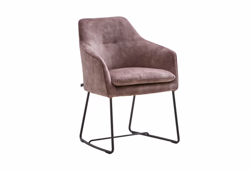 Armlehnstuhl Catrina - Stoff, Mauve