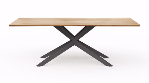 Esstisch Nayara - LB ca. 220x100 cm, Münsterland-Eiche massiv, geölt