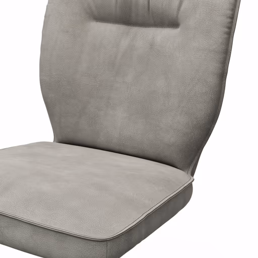 Stuhl Westmore -  drehbar, Stoff, Silberfarben