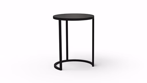 Beistelltisch Kai - LBH ca. 39x39x50 cm, Metall, Schwarz