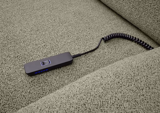 Ecksofa CALM MOVE - 2,5-Sitzer, Ecke rechts inkl Schlaffunktion, Microfaser, Creme