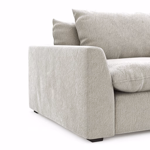 Sofa Ulf - 3,5-Sitzer, Stoff, Beige