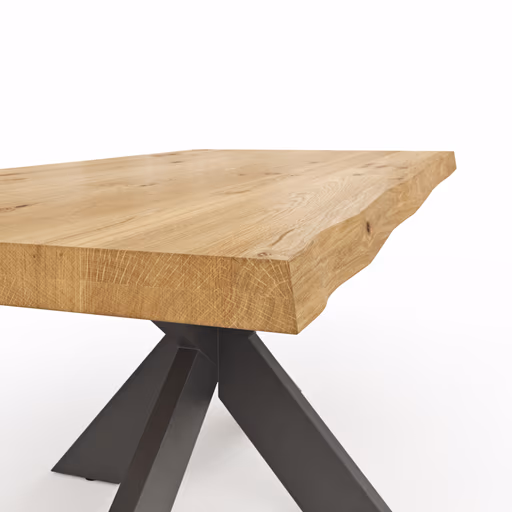 Esstisch Clifton - LB ca. 240x100 cm, Wildeiche massiv