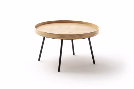 Couchtisch Oak Tray - BHL ca. 78x45x78 cm, Eiche furniert, Schwarz