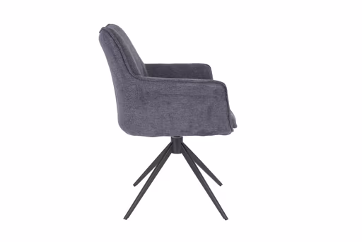 Armlehnstuhl MAIKE - drehbar, Stoff, Marine