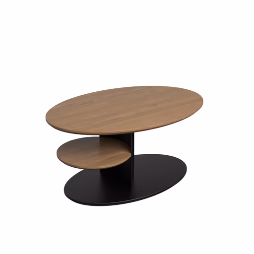 Couchtisch - höhenverstellbar, LBH. ca. 95x65x47-65 cm, Wildeiche