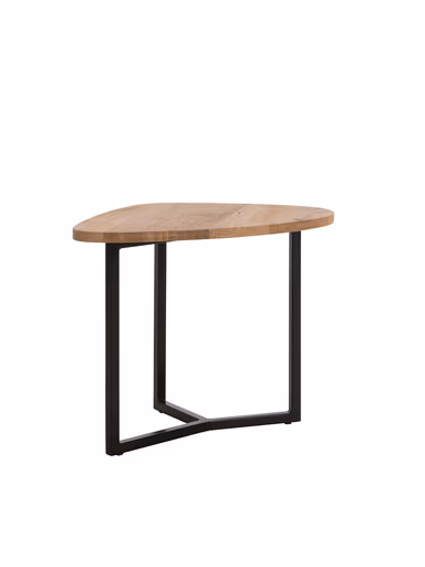 Couchtisch Karasu - Sirco, LBH ca. 48x45x43 cm, Eiche massiv, natur gewachst