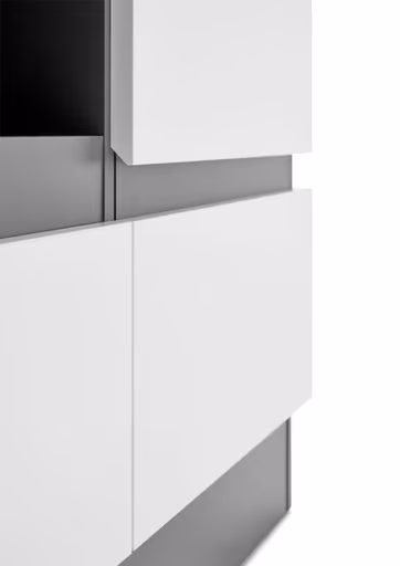 Lowboard - Alpinweiß, Anthrazit