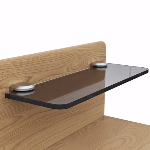 Nachtkommode Lenoso - Glas Champagner