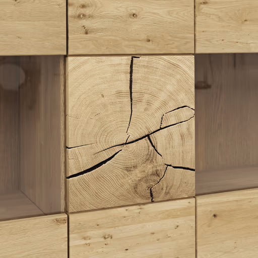 Highboard Amora - Wildeiche massiv bianco