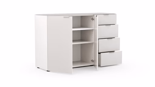 Kommode Colorado Beimöbel - BHT ca. 135x87x43 cm, Offwhite