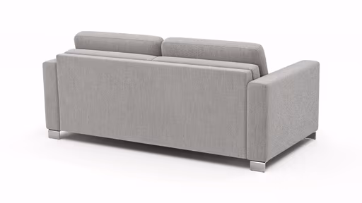 Sofa Nuoro - 2,5-Sitzer inkl. Schlaffunktion, Armlehne 1, Stoff, Grau