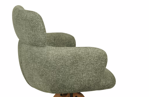 Armlehnstuhl MANJA - drehbar, Stoff, Grün