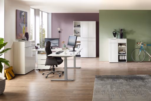 Büroregal - B ca. 40 cm, Weiß