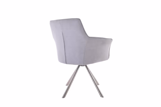 Armlehnstuhl MIREIA - drehbar, Stoff, Hellgrau