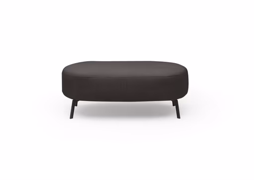Hocker CARLLOTA - LB. ca. 125x73 cm, Stoff, Espresso