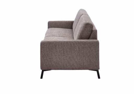 Sofa - 2-Sitzer, Relaxfunktion motorisch, Stoff, Braun