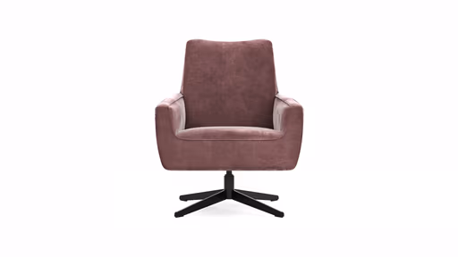 Drehsessel Matina - Größe L, Velour, Weinrot