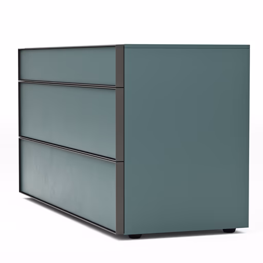 Kommode Loretto - BHT ca. 135x70x53 cm, Lack matt, Salbeigrün