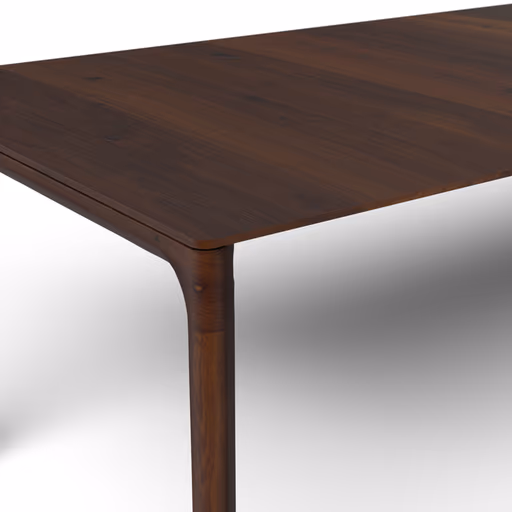 Esstisch 3400 - ausziehbar, LB ca. 220x100 cm, Astiger Nussbaum massiv