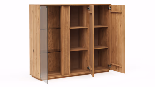 Highboard Saratoga - Wildeiche massiv, natur geölt