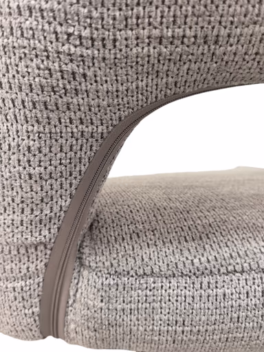 Armlehnstuhl MARESA - drehbar, Stoff, Silberfarben