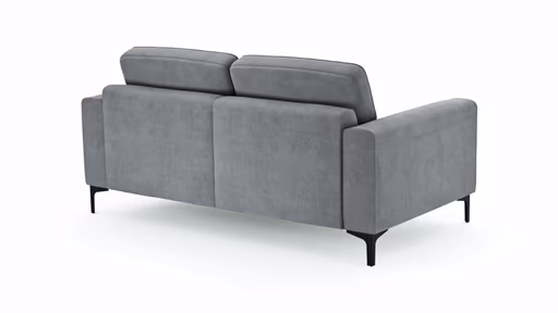 Sofa Oviedo - 2-Sitzer, Stoff, Grau