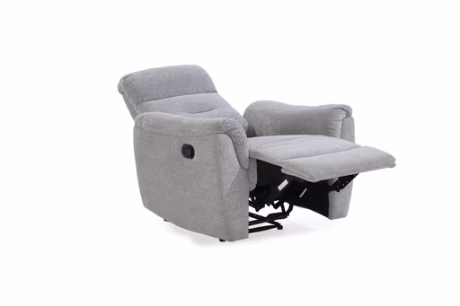 TV-Sessel - Relaxfunktion, Chenille, Hellgrau