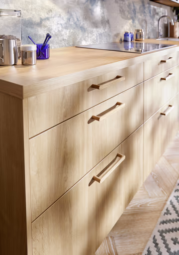 Küchenzeile 51.210 GL 2 525, tiefblau matt