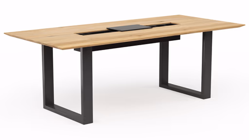 Esstisch Clifton - mit Einsätzen, LB ca. 220x100 cm, Wildeiche massiv, natur geölt