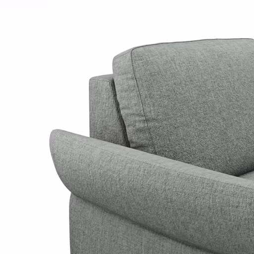 Ecksofa Rockport A - 2,5-Sitzer mit Ecke rechts inkl. Armlehne klappbar, Stoff, Eisblau