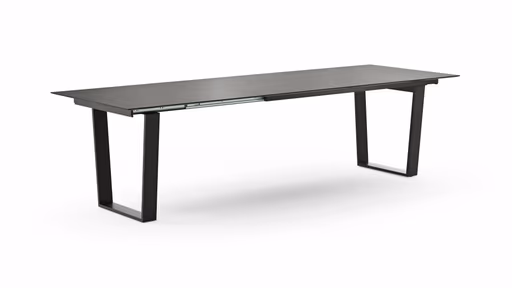 Esstisch Dinner - verlängerbar, LB ca. 180x95 cm, Kunststoff, Dunkelgrau