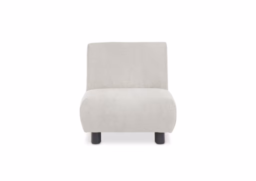 Faltsessel EBBY - ohne Armlehne inkl. Schlaffunktion, Stoff, Creme