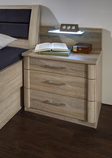 Nachtkonsole EM 1080 - Steineiche Nachbildung