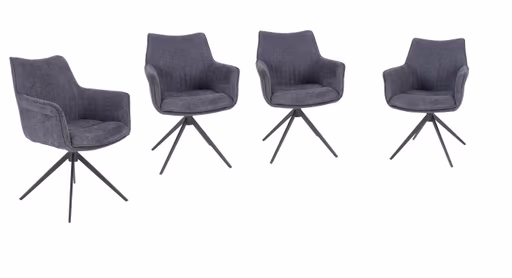 Armlehnstuhl MAIKE - drehbar, Stoff, Marine