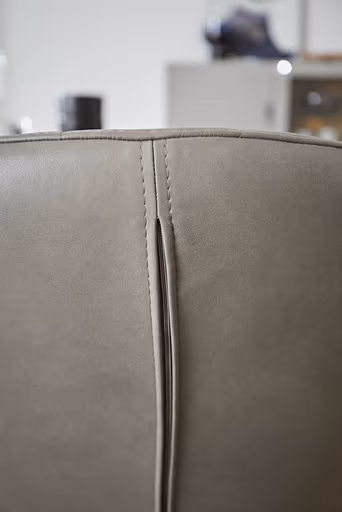 Polsterstuhl Dinner - Leder, Graubraun