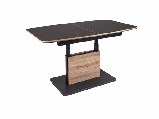 Couchtisch - höhenverstellbar, ausziehbar, LBH. ca. 120-160x70x56-75 cm, Schwarz