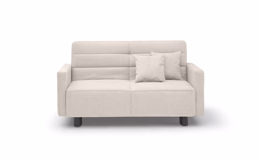 Funktionssofa EASY Optik D - 2-Sitzer, 140 cm inkl. Schlaffunktion, Stoff, Beige