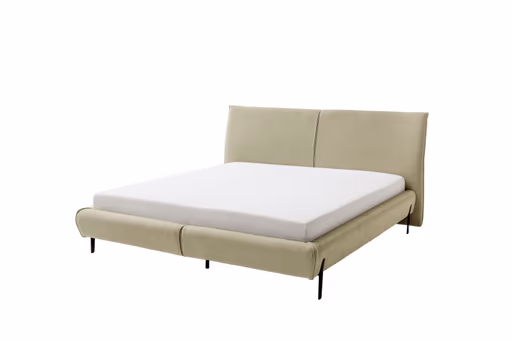 Polsterbett - Liegefläche ca. 180x200 cm, Stoff, Grau