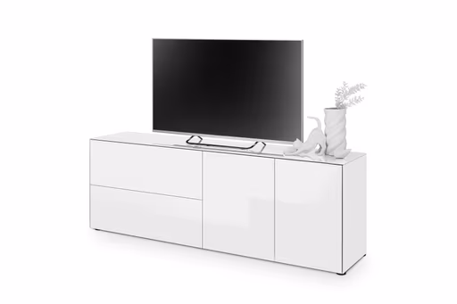 Lowboard - B ca. 181 cm, Weiß