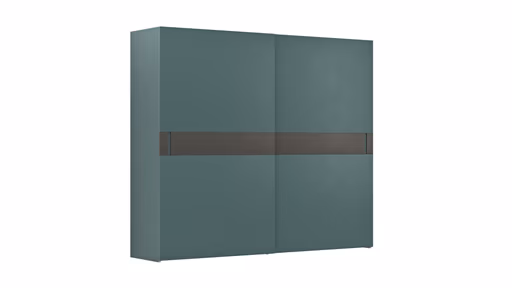 Schiebetürenschrank Loretto - B ca. 280 cm, Lack matt, Salbeigrün