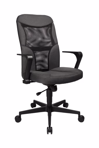 Chefsessel Director 80 - Stoff, Schwarz