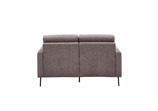 Sofa - 2-Sitzer, Relaxfunktion motorisch, Stoff, Braun