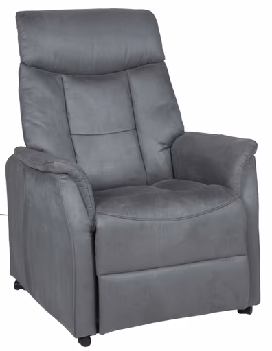 TV-Sessel - inkl. Sitzheizung, Aufstehhilfe, Relaxfunktion, Microfaser, Anthrazit