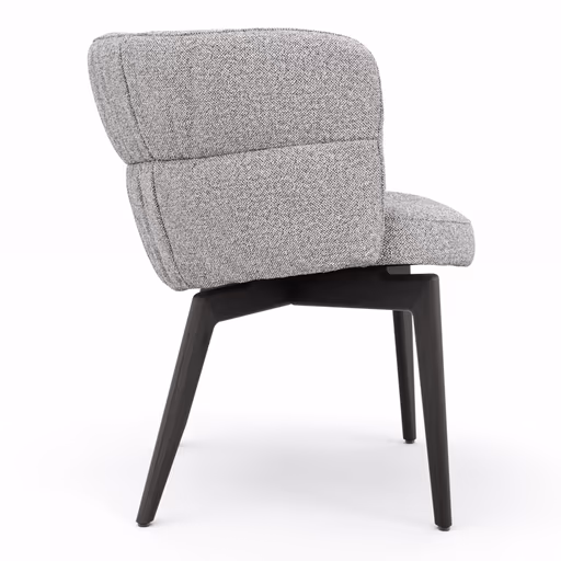 Armlehnstuhl Milana - Stoff, Grau