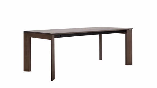 Esstisch Saratoga - ausziehbar, LB ca. 180x95 cm, Buche massiv, silbergrau geölt